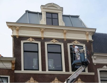 Wagenstraat Den Haag. In 2013 won Sibbing schilderwerken de schildersprijs 2013 met producten van Allback.